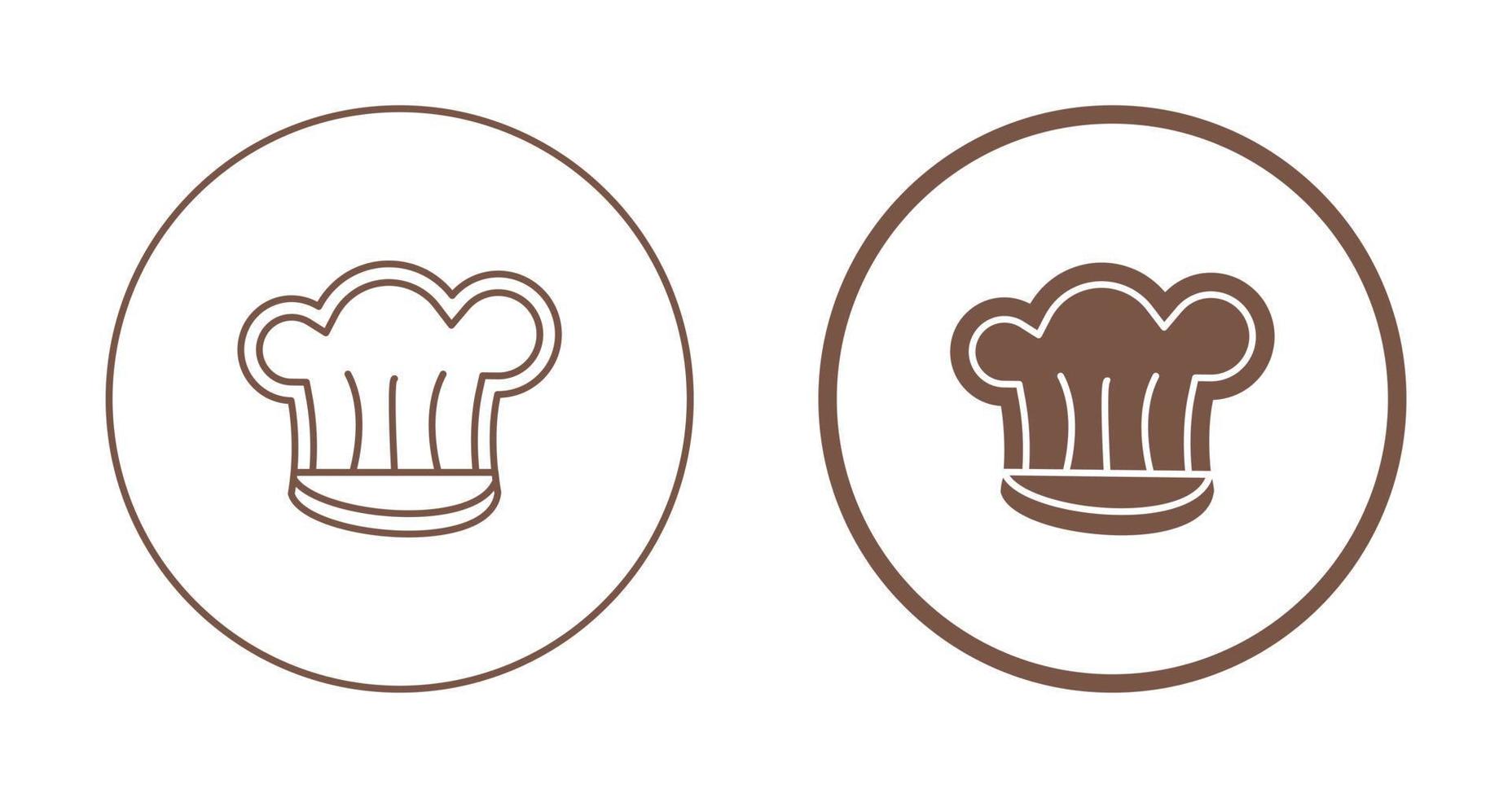 chef hoed vector icon