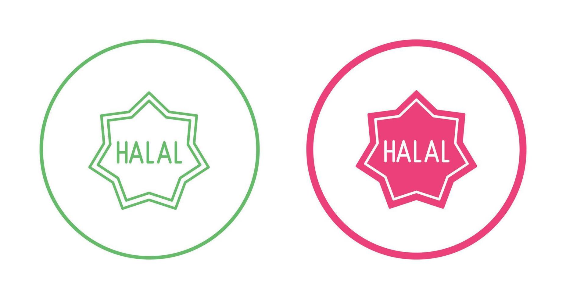 halal vector icoon