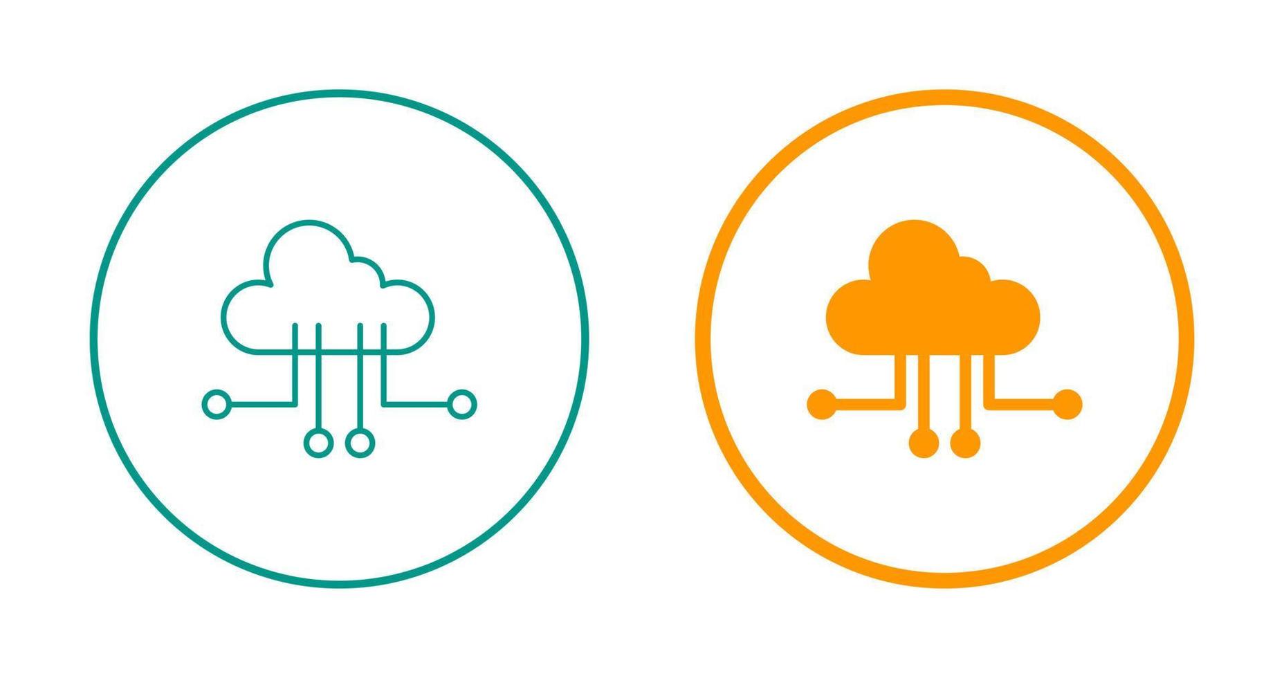 cloud computing vector icon