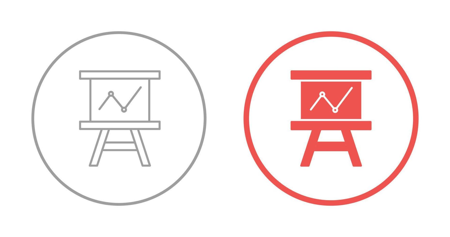 presentatie vector pictogram