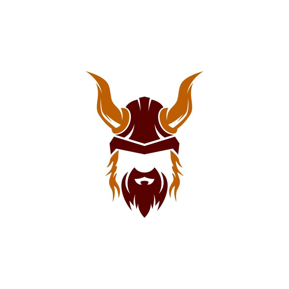 viking helm met hoorns Aan het vector