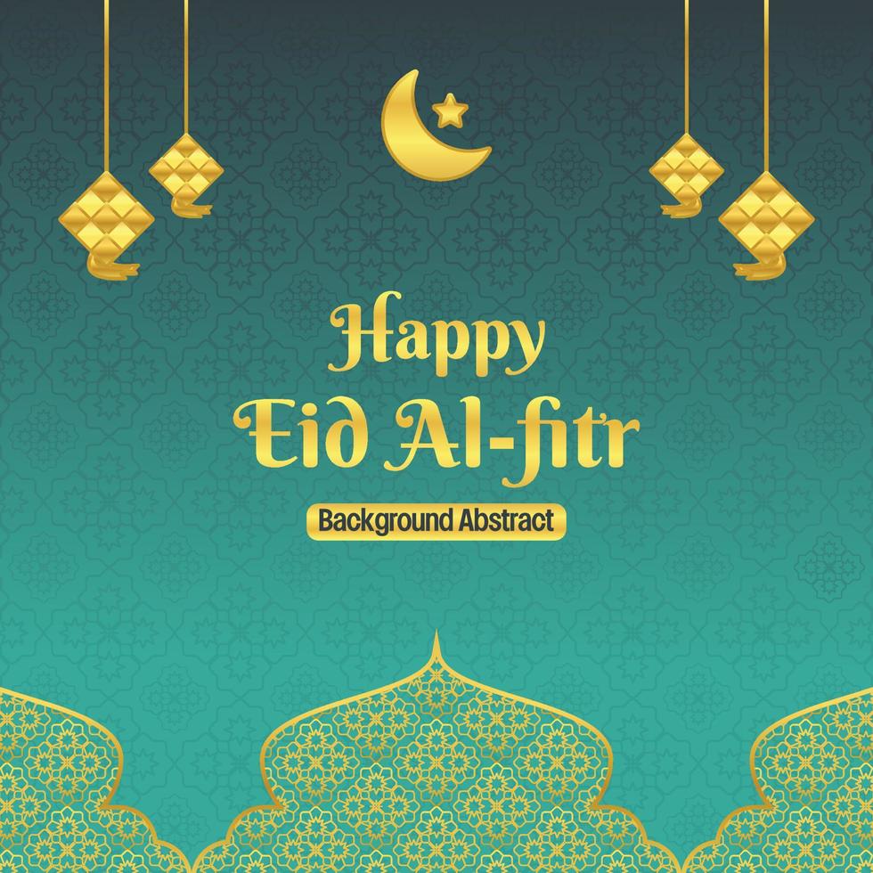 bewerkbare eid uitverkoop poster sjabloon. met gouden mandala, maan, ster en diamant ornamenten. ontwerp voor sociaal media en web. Islamitisch vector illustratie