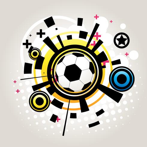 Abstracte voetbalvector vector