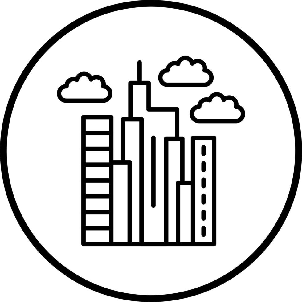 burj khalifa vector icoon stijl