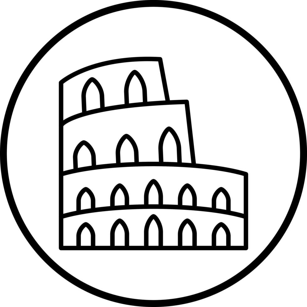 colosseum vector icoon stijl