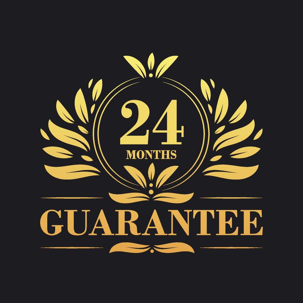 24 maanden garantie logo vector, 24 maanden garantie teken symbool vector
