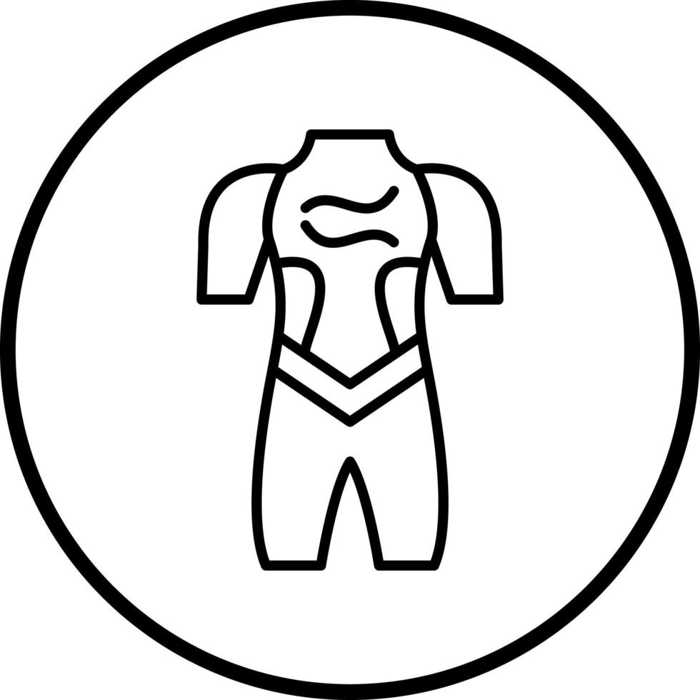 wetsuit vector icoon stijl