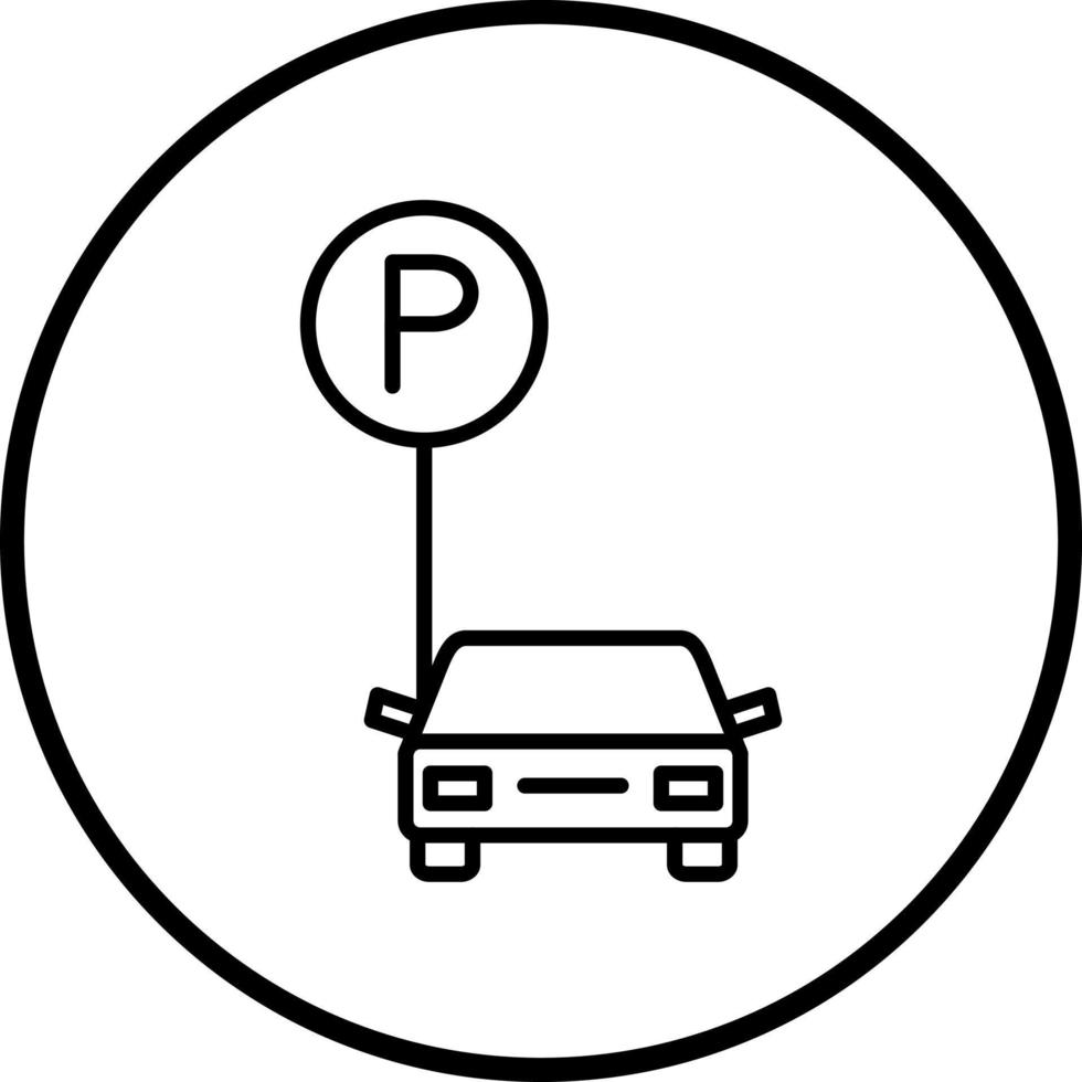 vector ontwerp auto park vector icoon stijl