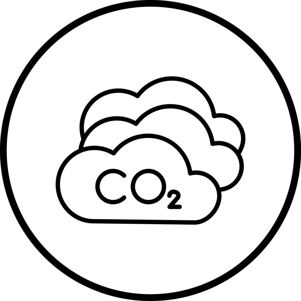 kooldioxide vector icoon stijl
