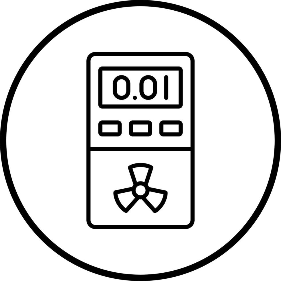 dosimeter vector icoon stijl