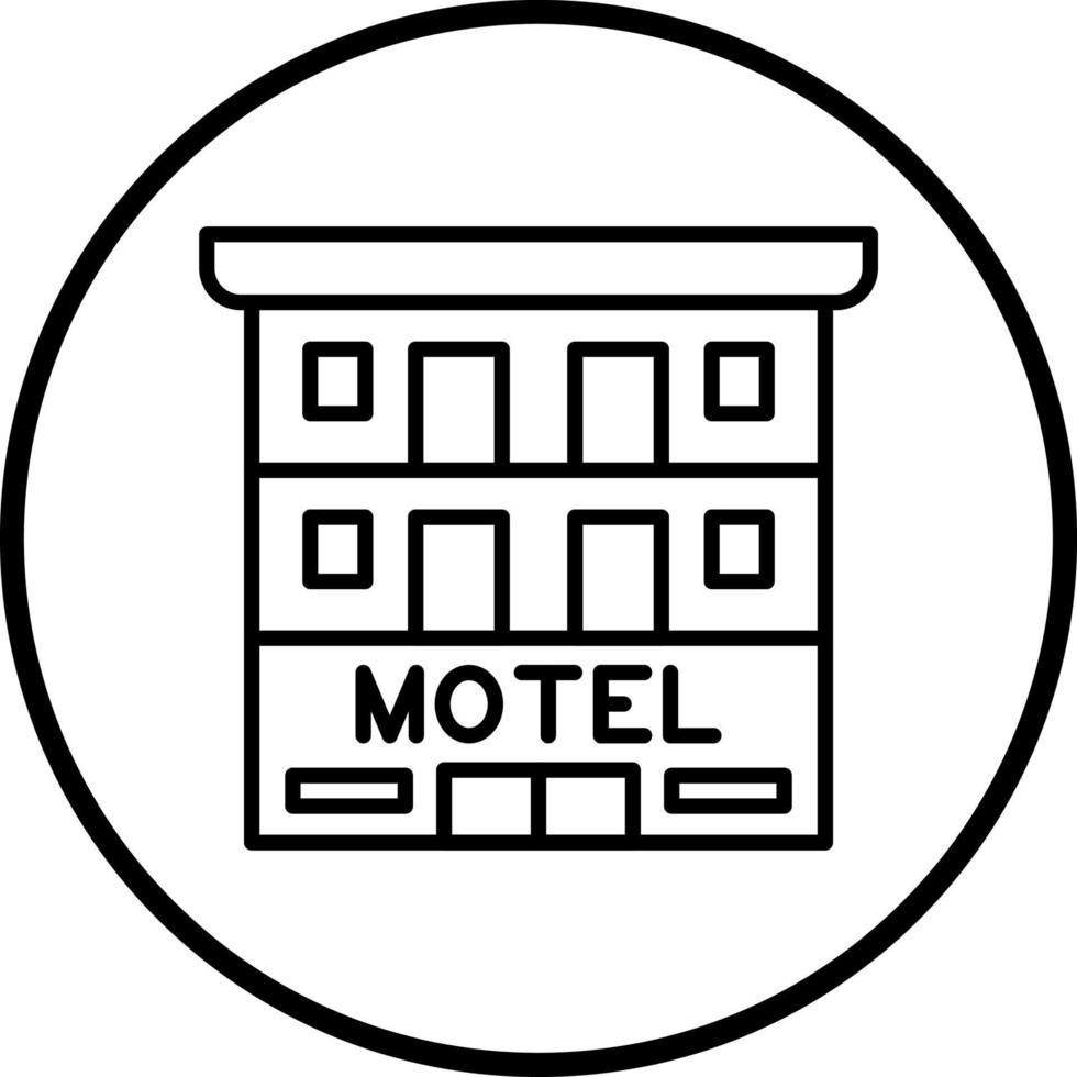 motel vector icoon stijl