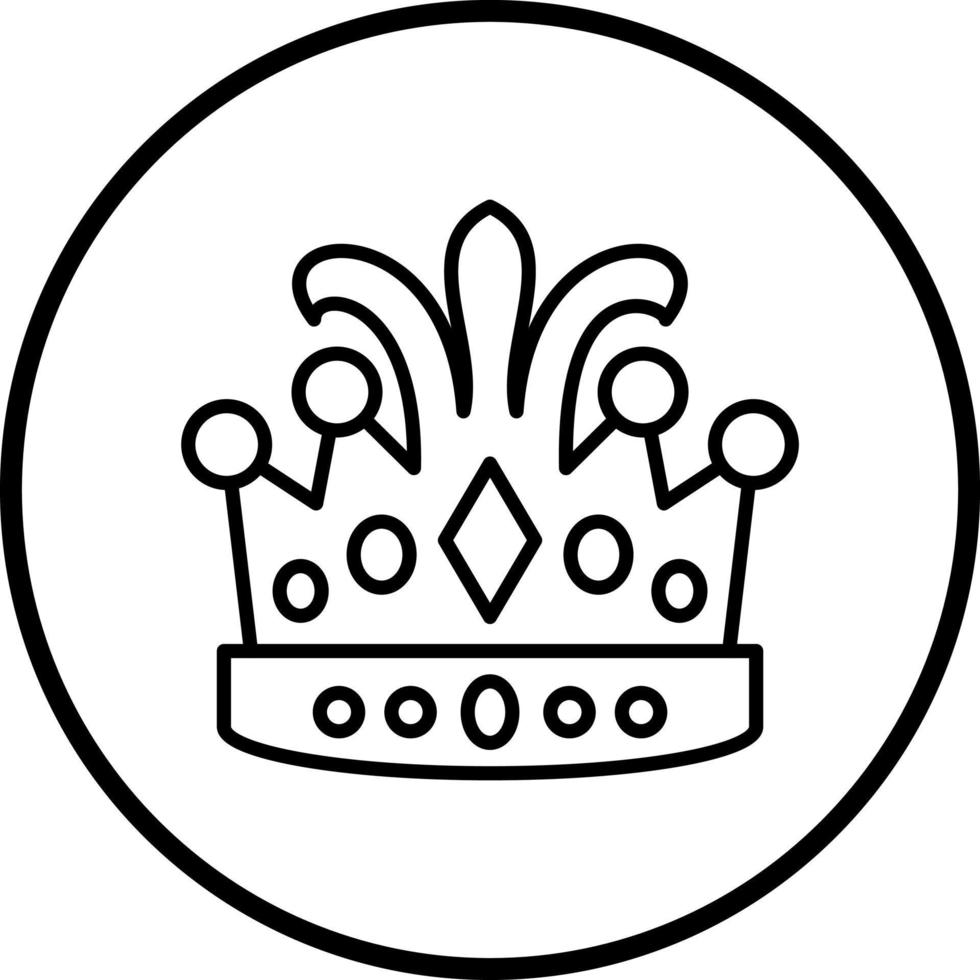 koningin kroon vector icoon stijl