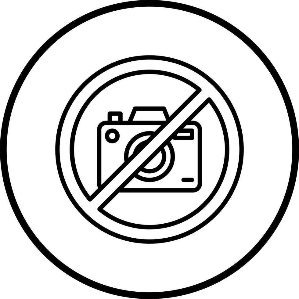 Nee camera vector icoon stijl