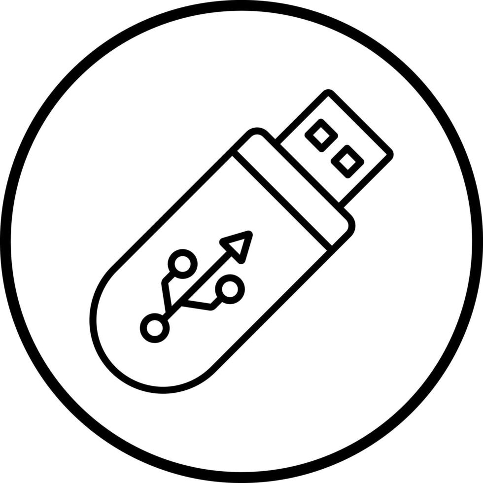 pendrive vector icoon stijl