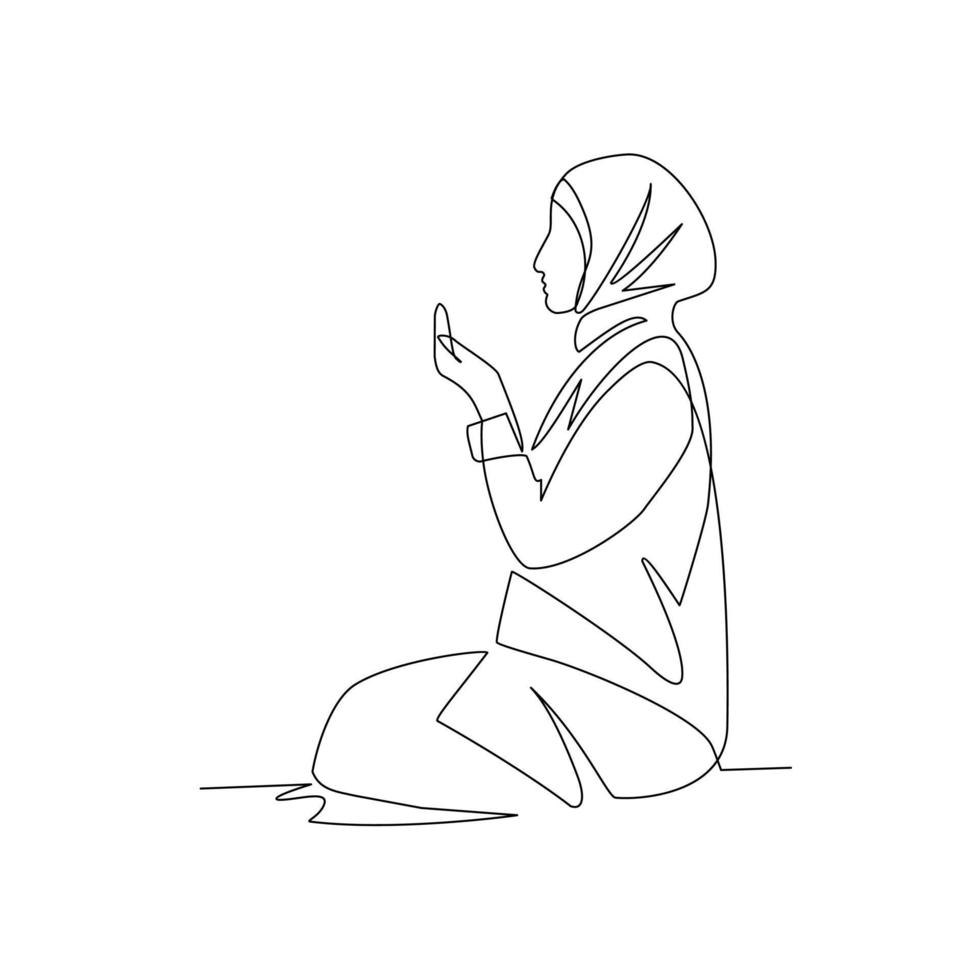 gebed vector illustratie