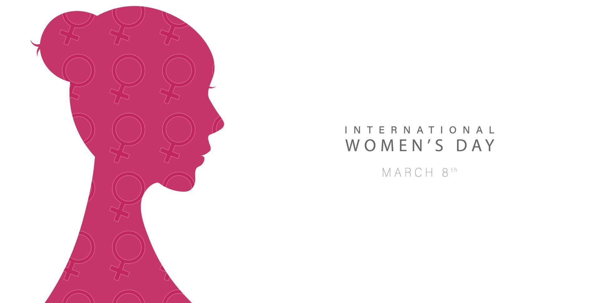 Internationale vrouwen dag maart 8e vector illustratie