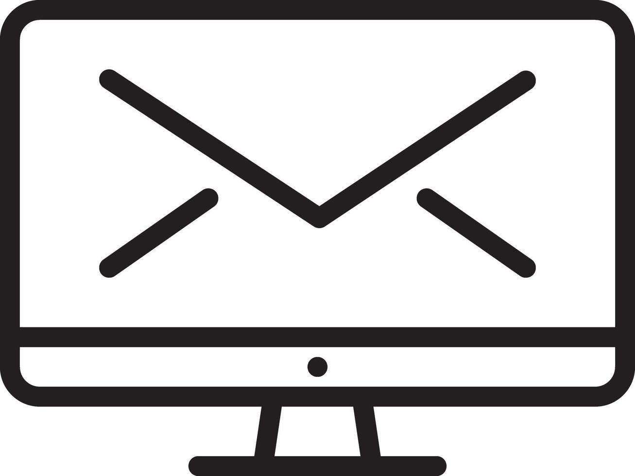 lijnpictogram voor mailing vector