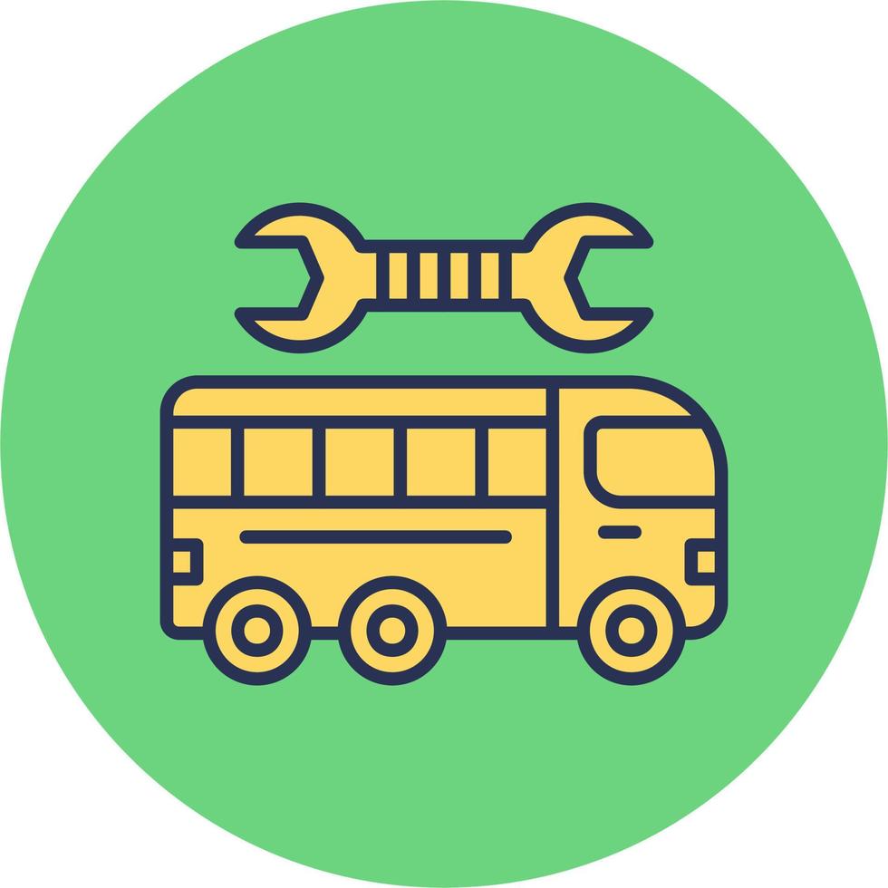 repareren bus vector icoon