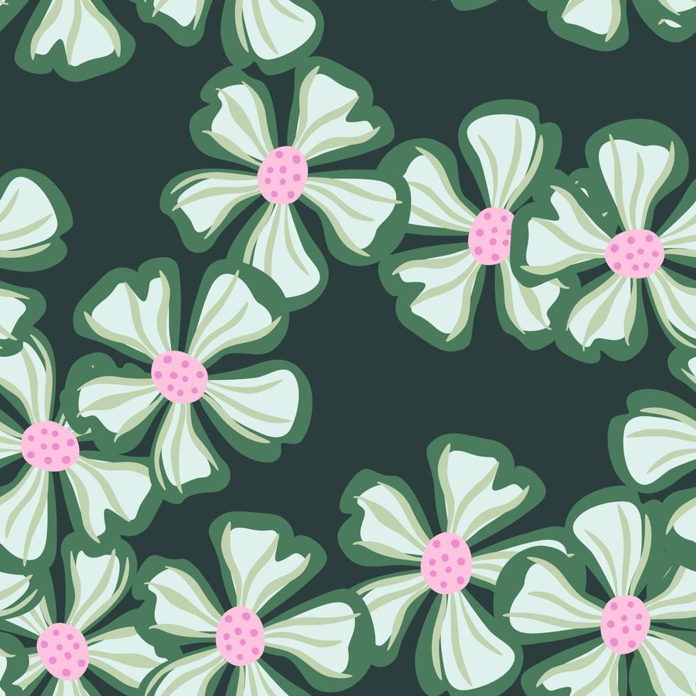 kamille bloem eindeloos achtergrond. abstract bloemen naadloos patroon in gemakkelijk stijl. vector