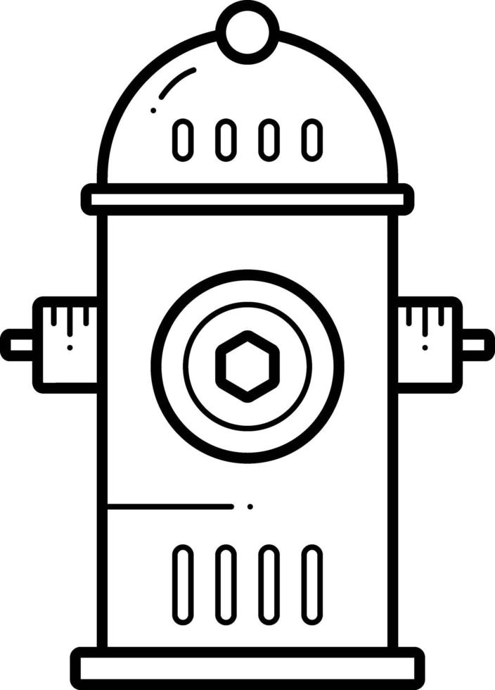 lijn pictogram voor vuur vector