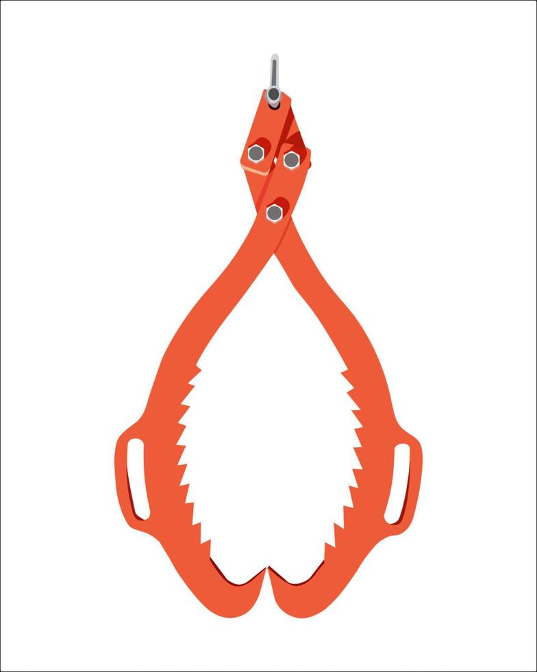 vector illustratie houthakker log lifter gereedschap geïsoleerd Aan wit achtergrond. timmerwerk hand- gereedschap voor kappen en loggen.