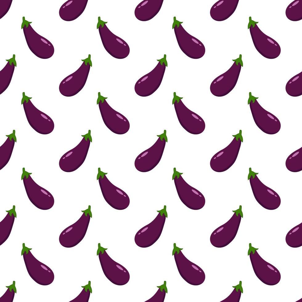 aubergine naadloos patroon vector illustratie.