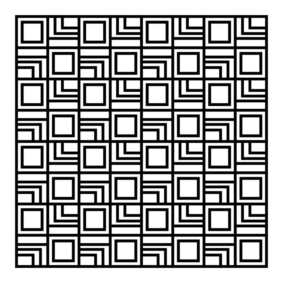 abstract zwart lijn patroon vector
