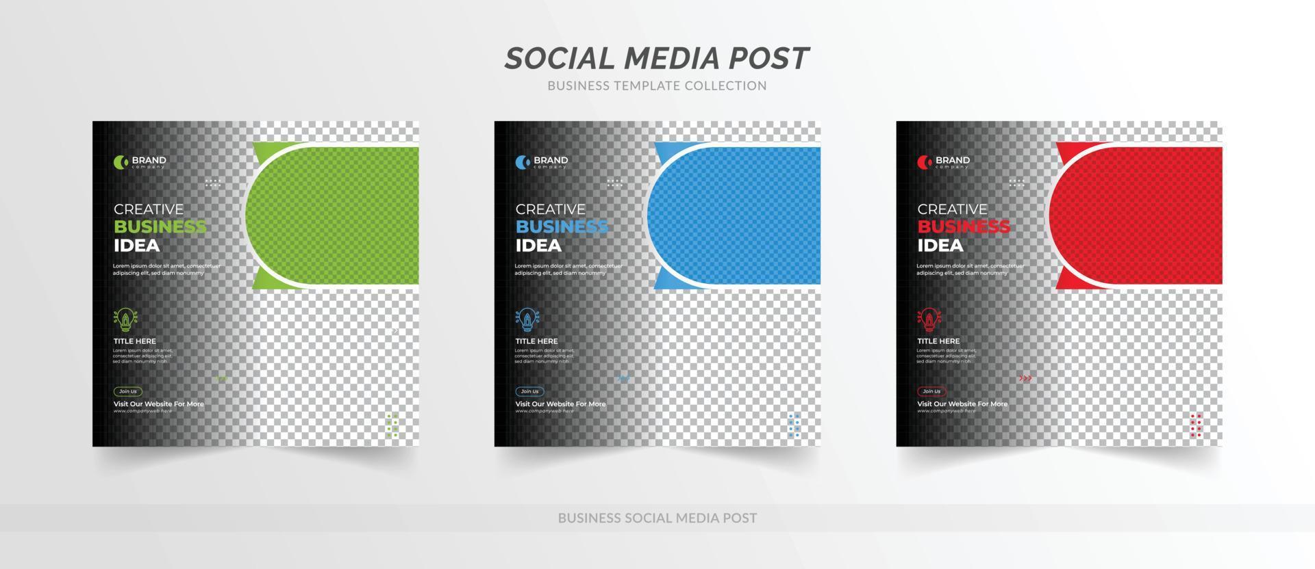 digitale business marketing social media post bannersjabloon vector