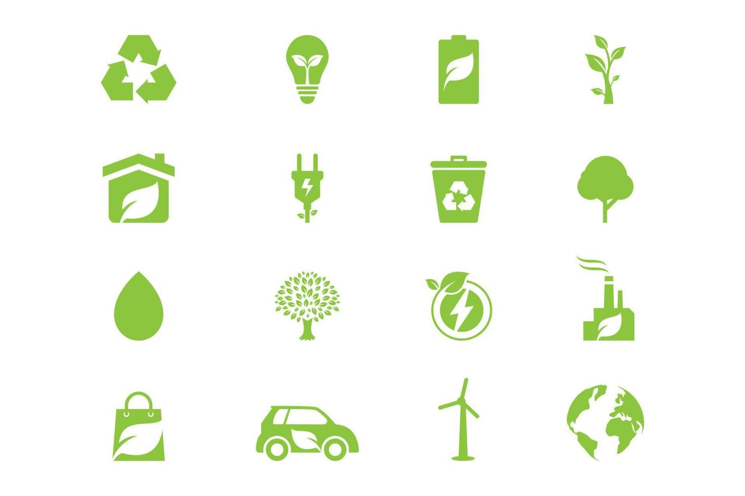 groen milieu icoon teken symbool ontwerp, ecologie, energie, milieu,natuur, groen icoon reeks vector ontwerp