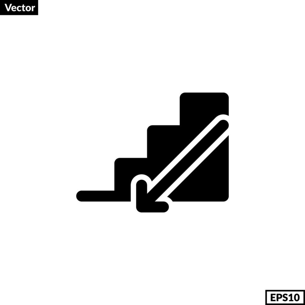 trap teken. beneden icoon vector voor ieder doeleinden