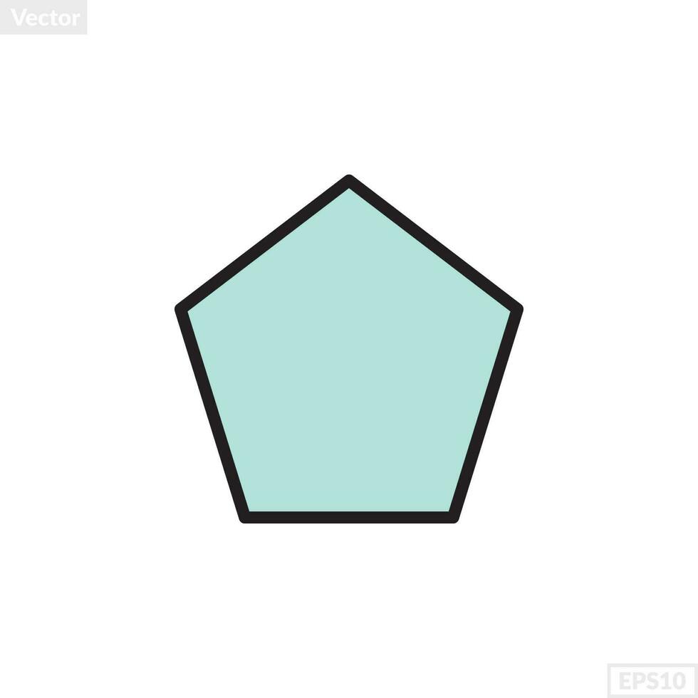 Pentagon vorm illustratie vector grafisch