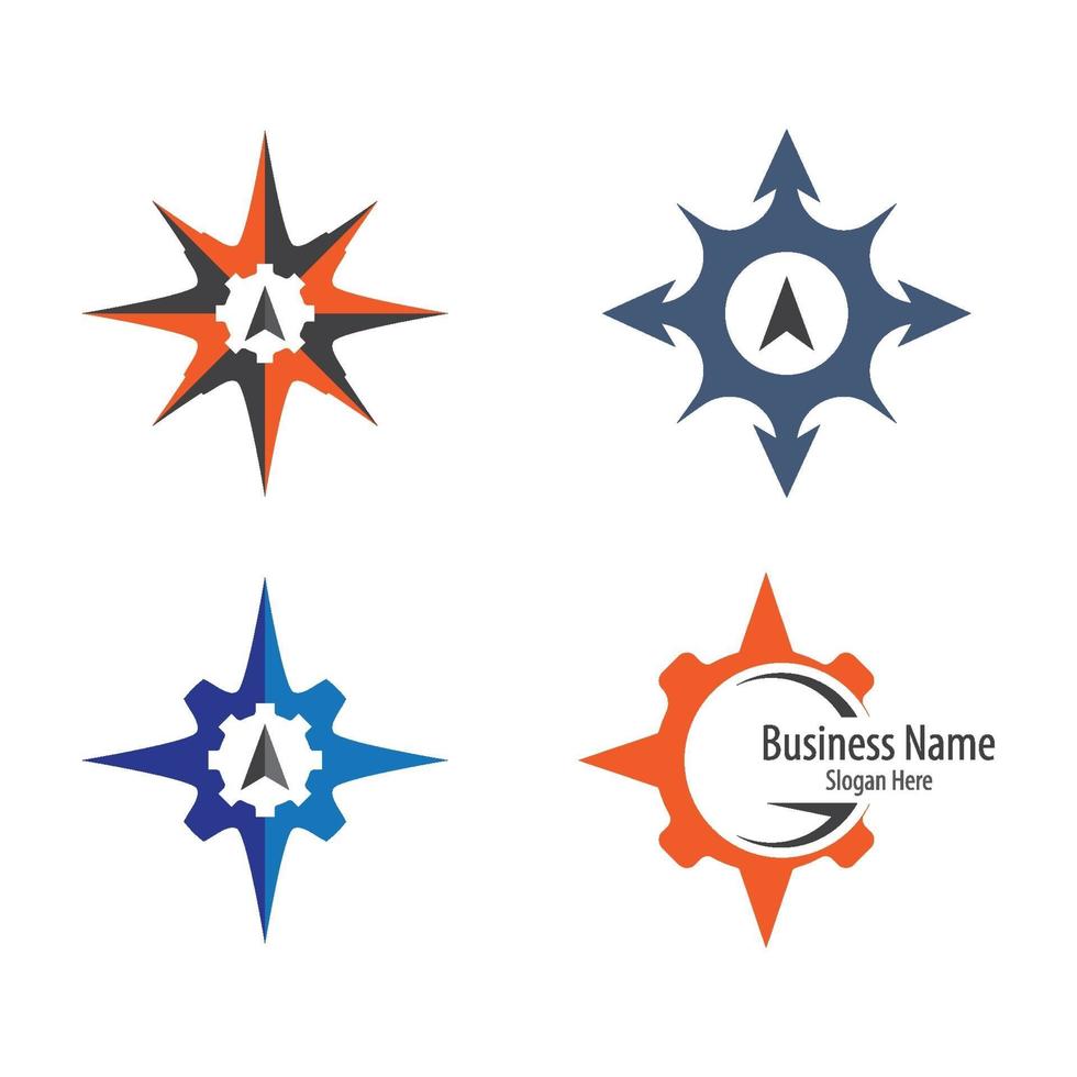 kompas logo afbeeldingen vector