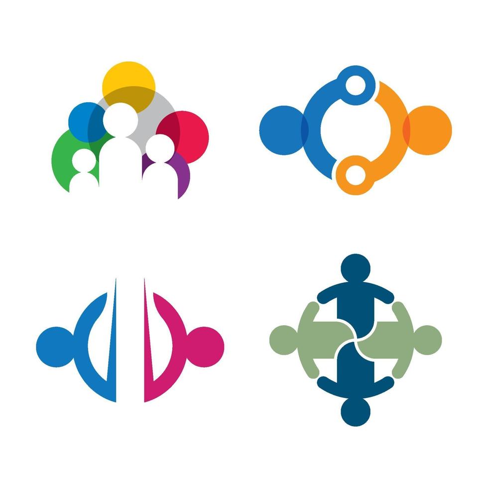 teamwork logo afbeeldingen vector