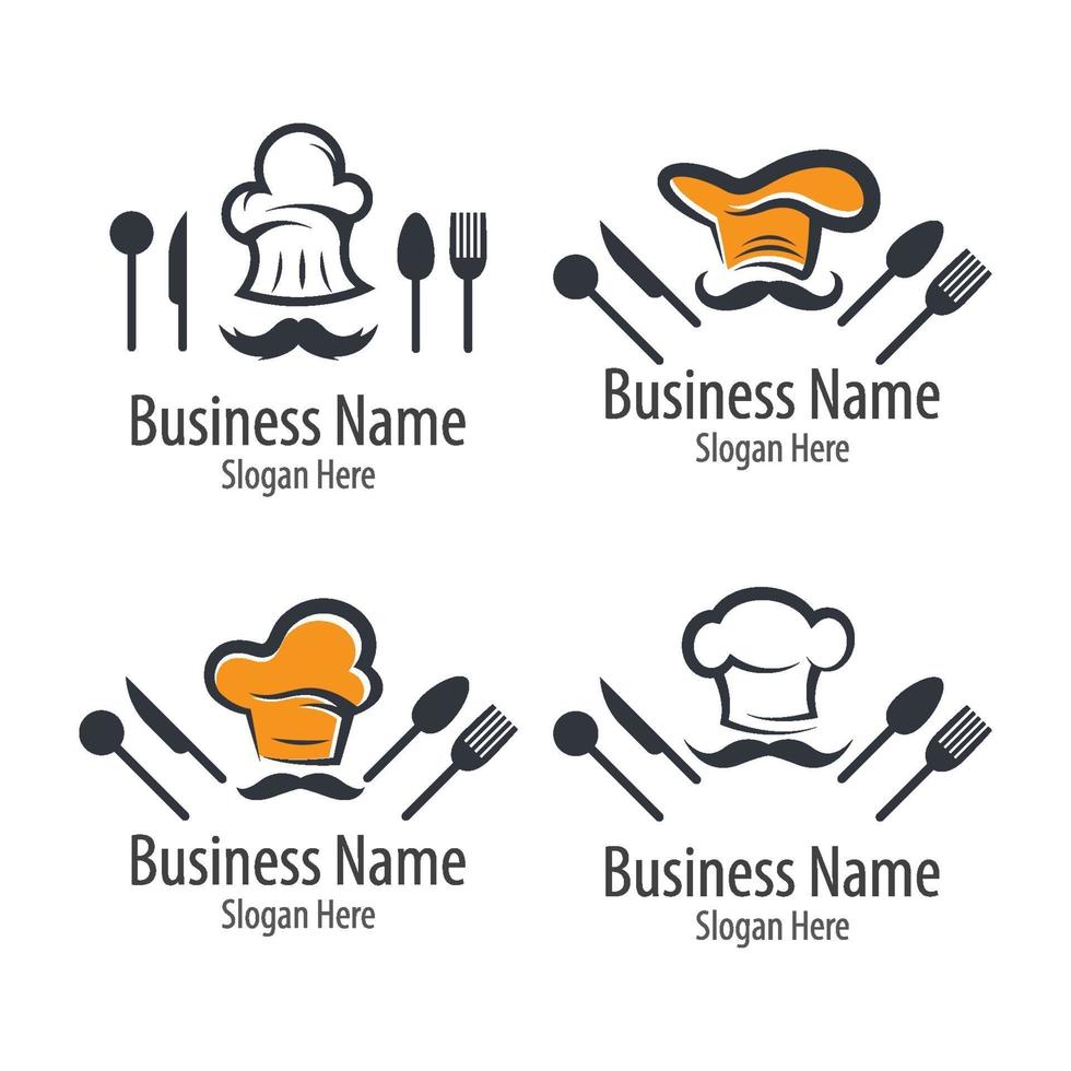 chef-kok logo afbeeldingen vector