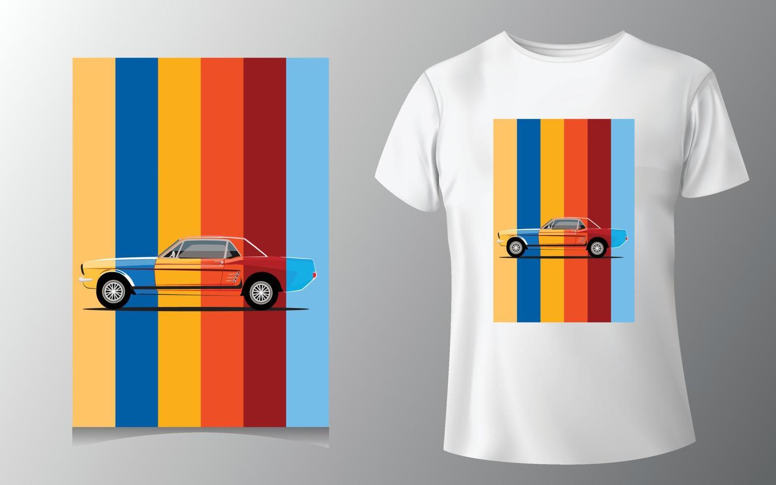 auto t-shirt ontwerp vector