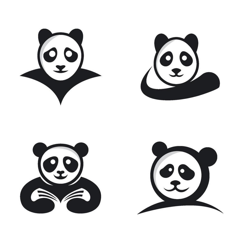 panda logo afbeeldingen illustratie vector