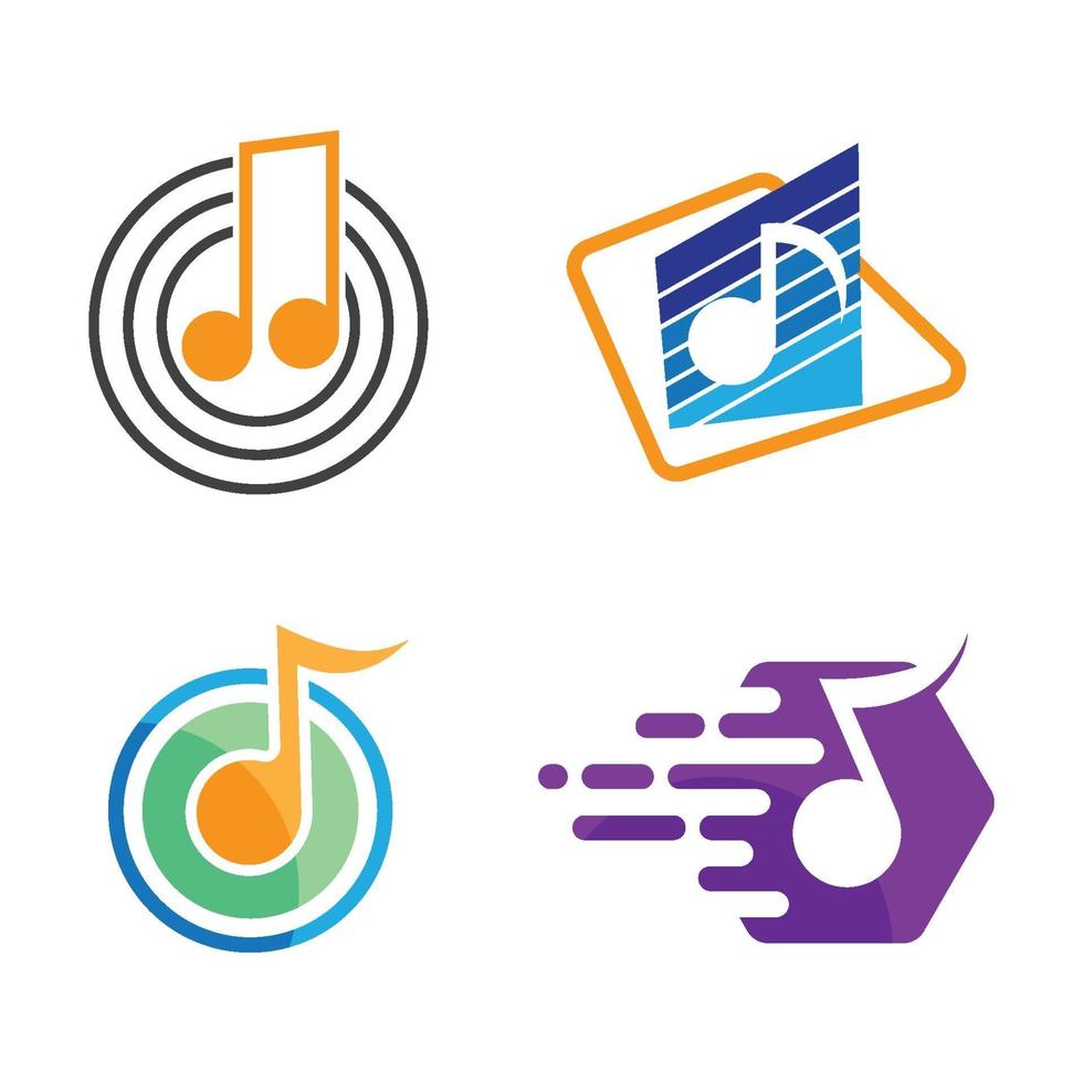 muziek logo afbeeldingen vector
