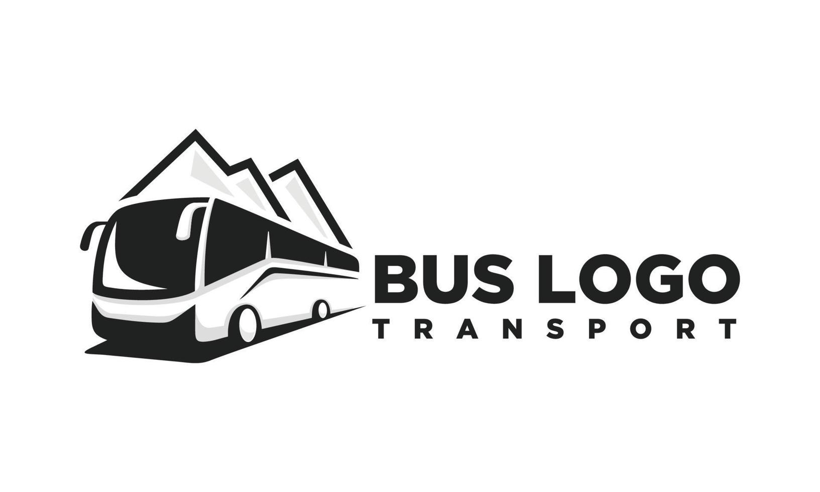 bus. reizen bus logo ontwerp vector