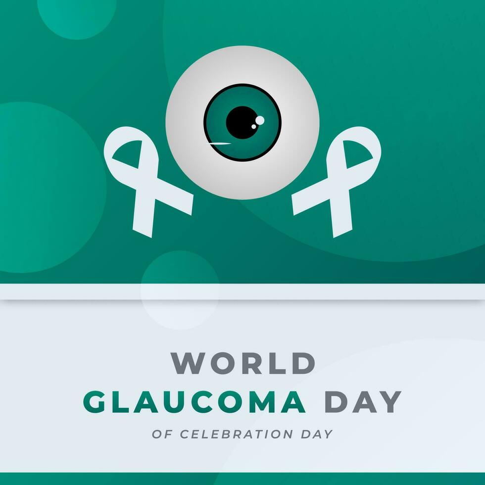 wereld glaucoom dag viering vector ontwerp illustratie voor achtergrond, poster, banier, reclame, groet kaart