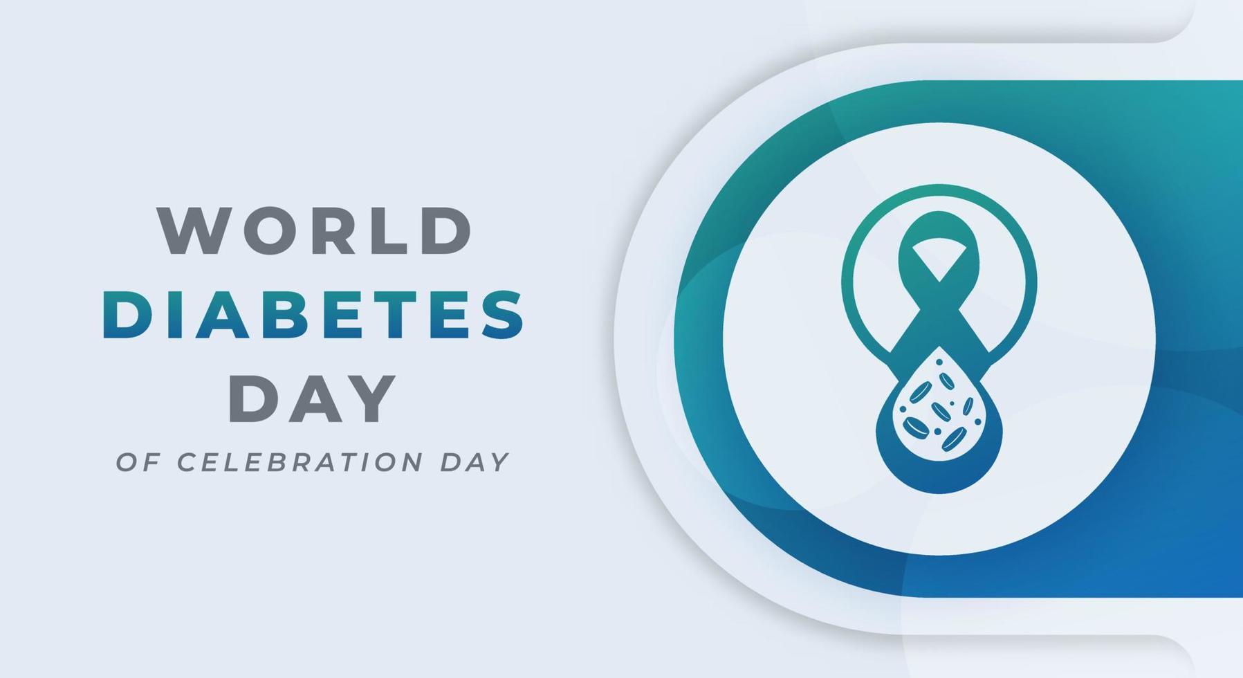 wereld diabetes dag viering vector ontwerp illustratie voor achtergrond, poster, banier, reclame, groet kaart