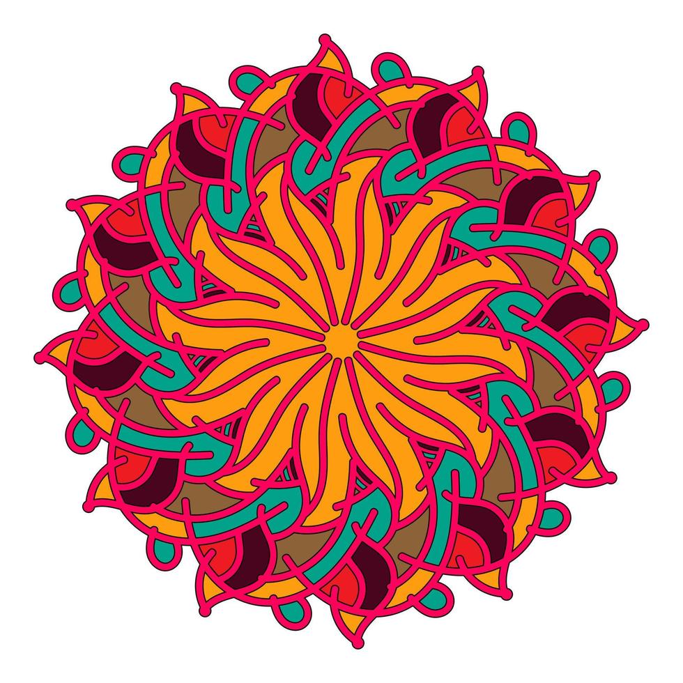 bloem mandala's, wijnoogst decoratief elementen. vector