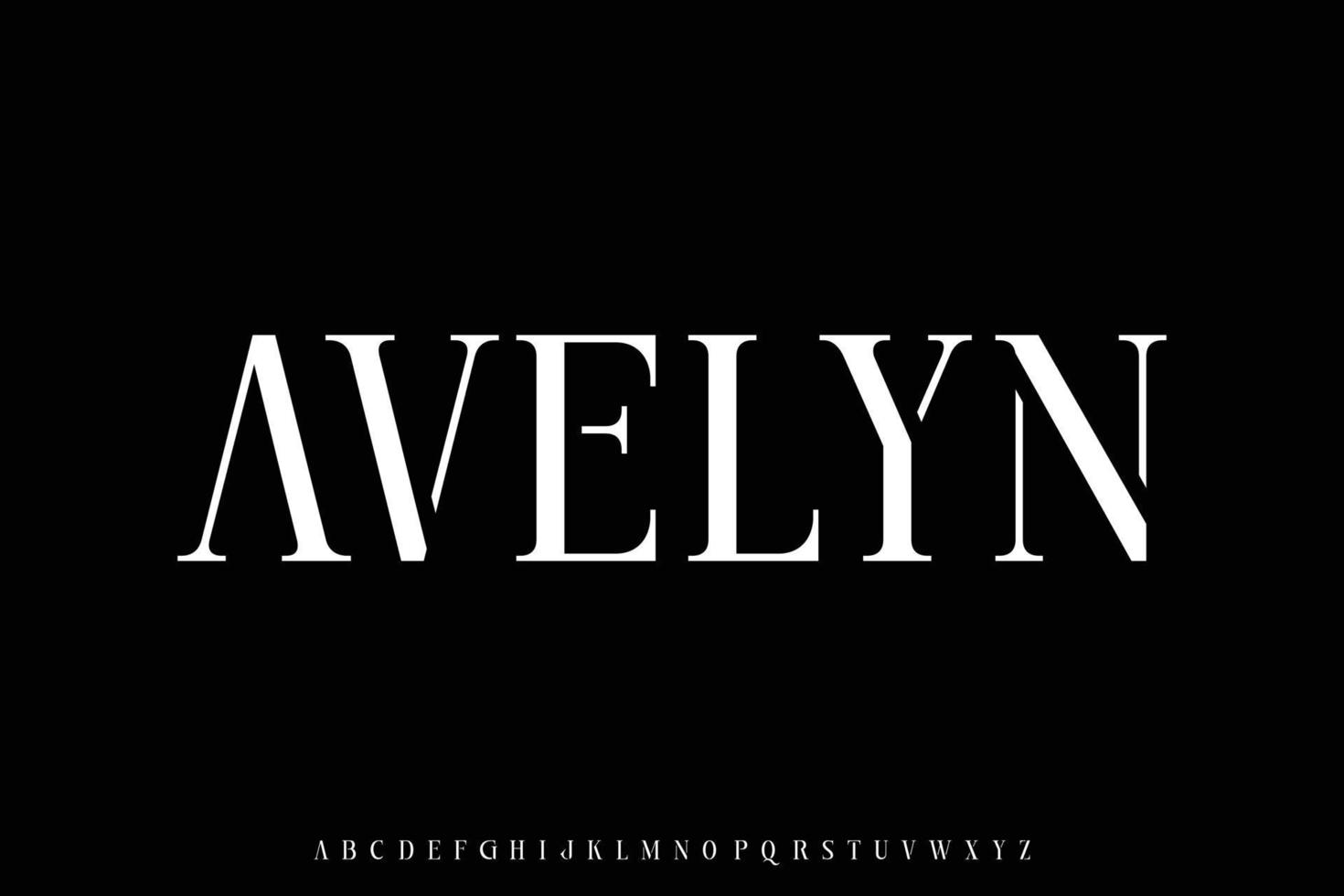 abstract elegant serif Scherm doopvont vector