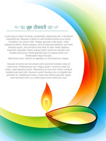 indian diwali festival vector