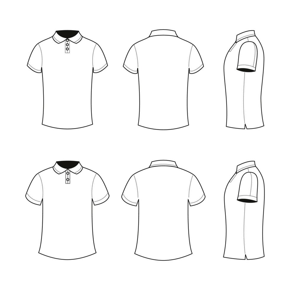 wit polo t-shirt bespotten omhoog vector