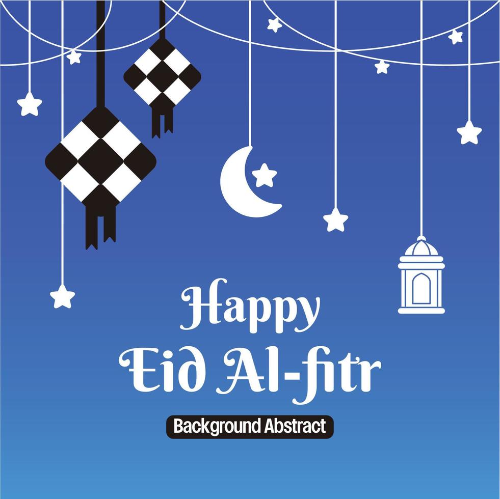 bewerkbare eid uitverkoop poster sjabloon. met diamant ornamenten, maan, sterren en lantaarns. ontwerp voor sociaal media en web. Islamitisch vector illustratie