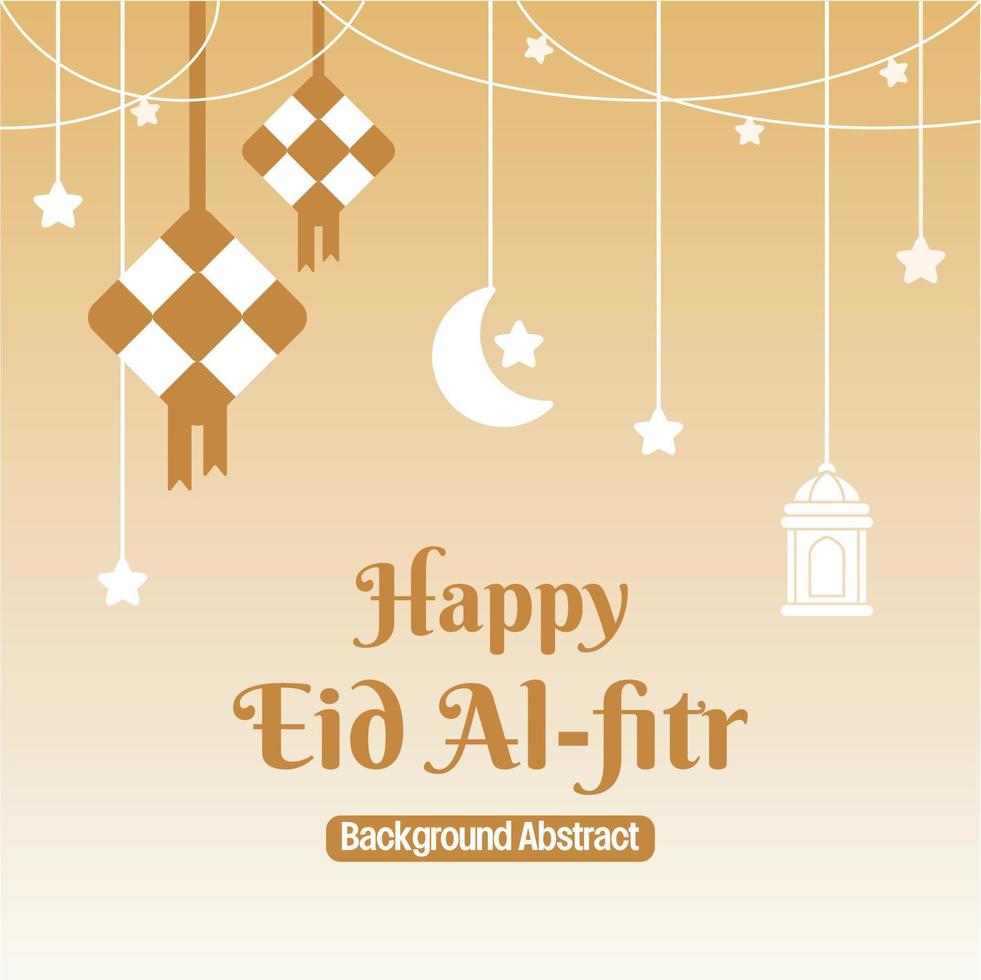 bewerkbare eid uitverkoop poster sjabloon. met diamant ornamenten, maan, sterren en lantaarns. ontwerp voor sociaal media en web. Islamitisch vector illustratie