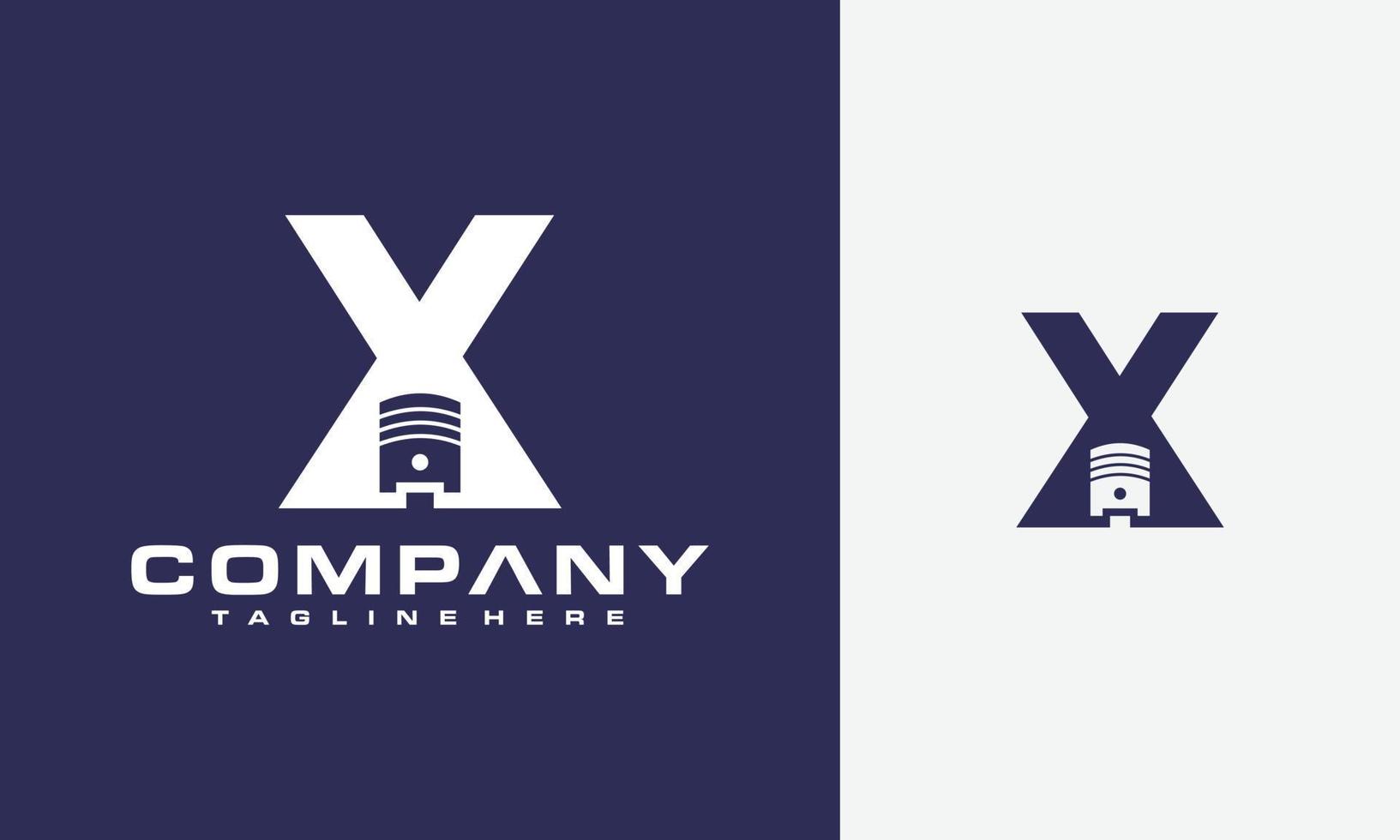 brief X zuiger logo vector