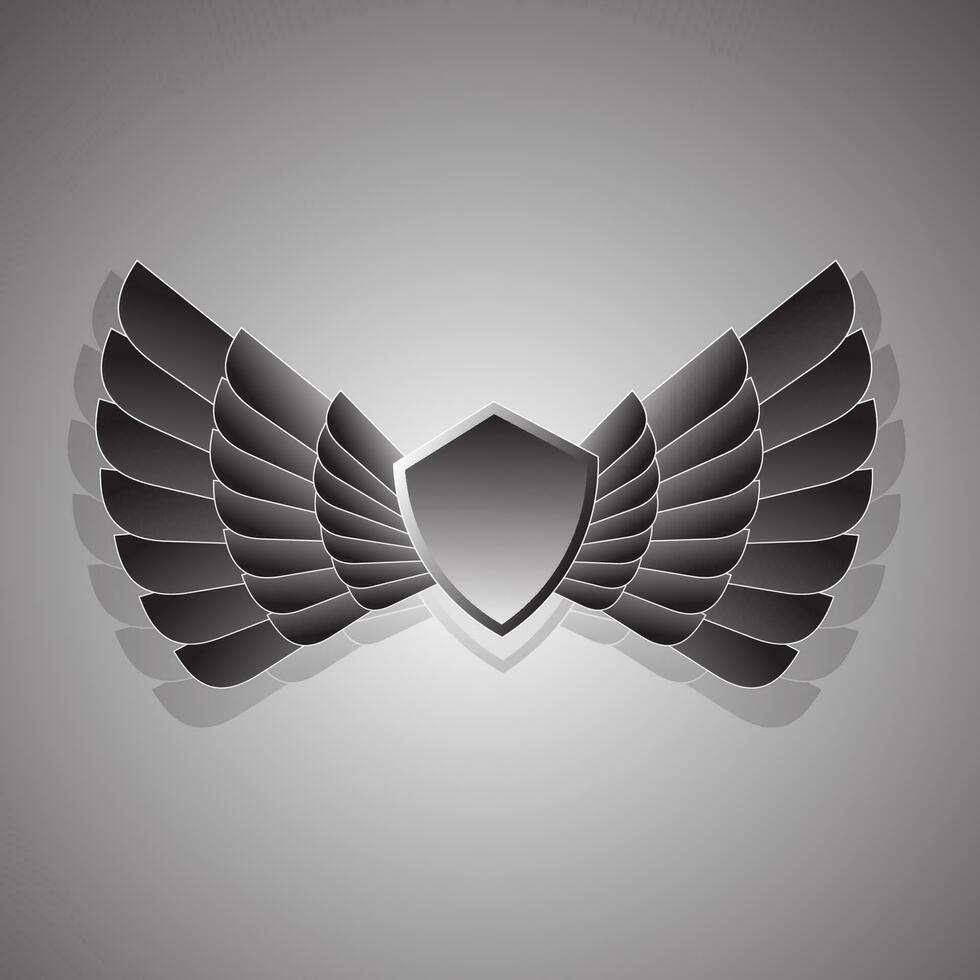 Vleugels illustratie ontwerp vector