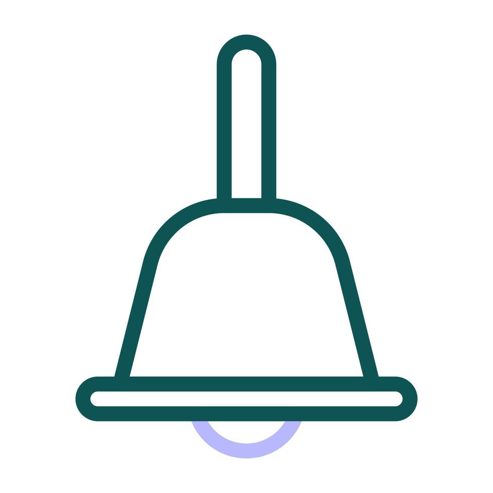 klok icoon duokleur groen Purper kleur Pasen symbool illustratie. vector