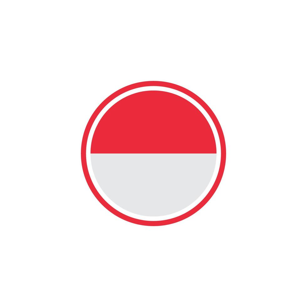 Indonesisch vlag vector icoon illustratie